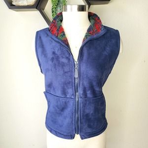 Tasha Polizzi zip up vest fleece lined medium EUC